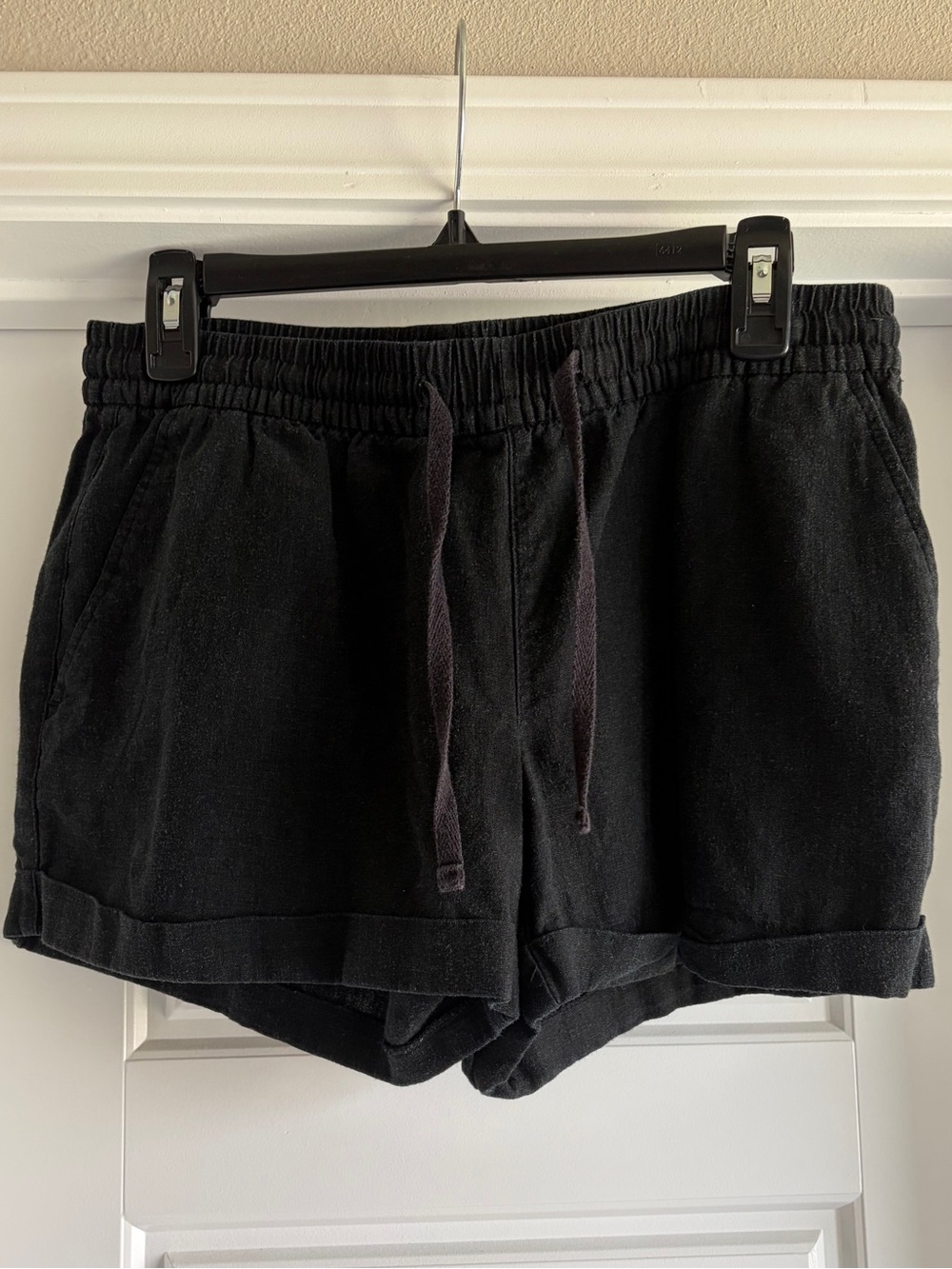 Old Navy Black Elastic Waist Drawstring Casual Shorts